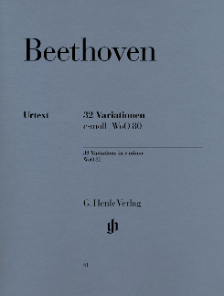【輸入楽譜】ベートーヴェン,Ludwigvan:創作主題による32の変奏曲ハ短調WoO.80/原典版/Klugmann編/Georigii運指[ベートーヴェン,Ludwigvan]